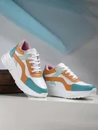 Sports Shoes for Women (White & Blue, 5)
