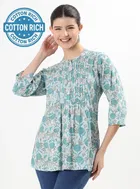 Casual wear regula sleeves short kurti for women 
