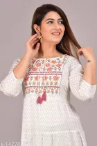 Rayon Printed Kurti for Women 