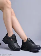 Shoetopia Girls Sneakers - Black 