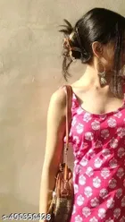 Rayon Block Print Kurti for Women 