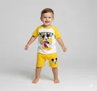 Pikachu Printed T-Shirt & Denim Shorts Set for Boys, Pack of 2 
