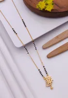 Alloy Gold Plated Mangalsutra for Women, Gold