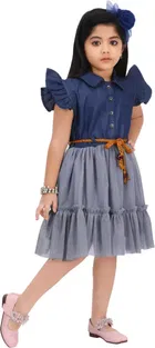 Silk Blend Frock for Girls 