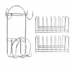 Oc9 स्टेनलेस स्टील प्लेट स्टैंड & चकला बेलन स्टैंड फॉर किचन 