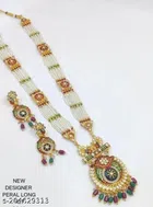 Alloy Necklace with Earrings for Women (Multicolor, Set of 1)