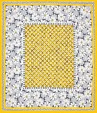 Jaipuri Cotton Double Bedsheet with 2 Pillow Covers | 80x90 Inch | Floral White& Yellow | Traditional Rajasthani Print