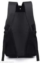 Nylon Backpack for Men & Women, Black