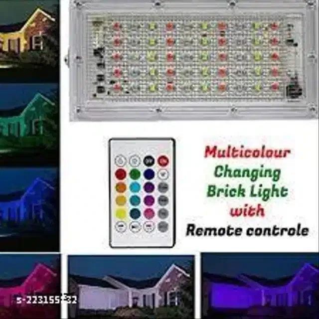 Remote Control Flood Light (Multicolor, 50 W)