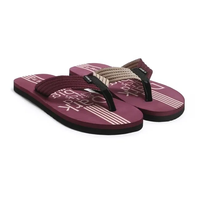 G-Best Men Slippers (Maroon, 6)