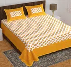 Cotton Rajasthani Jaipuri Double Bedsheet with 2 Pillow Covers 