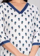 Rayon Printed Kurti for Women 