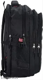 Polyester Backpack for Men & Women, Black