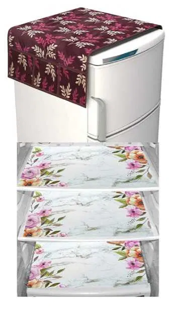 Refrigerator Covers (Maroon) (A-119)