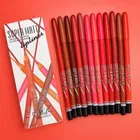 Professional Waterproof Multicolored Super Matte Lip Liner Set (Pack Of 12)