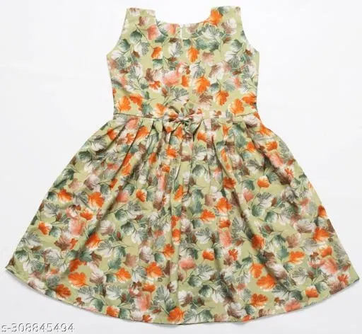 Frock for Girls (Yellow, 18-24 Months)