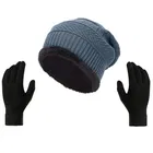 Fur Cap with Gloves for Men 