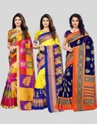 Art Silk Printed Saree for Women 