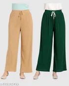 Palazzos for Women, Pack of 2 
