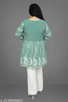 Georgette Chikankari Top for Women 