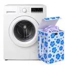 Canvas Laundry Basket ,Blue