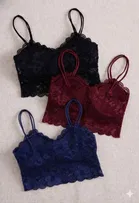 Cotton Solid Padded Bras for Women, Multicolour, Pack of 3 