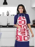 KANUSHI Industries® 1Pc Fridge Cover for Top with 6 Utility Pockets + 1 Pc Apron + 1Pc Fridge Handle Cover 