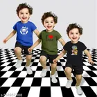 Cotton Blend Printed Clothing Set for Boys, Multicolour, Pack Of 3 