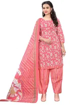Cotton Printed Kurta with Pant & Dupatta 