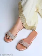 Shoetopia Flat Sandals Pink Size IND-4