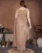 Bollywood Embroidered Organza Saree for Women 