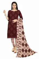 शारदा क्रिएशन क्रेप फ्लोरल प्रिंट सलवार सूट अस्टीचड 