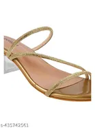 Solid Pointed Toe Block Heels for Kids 