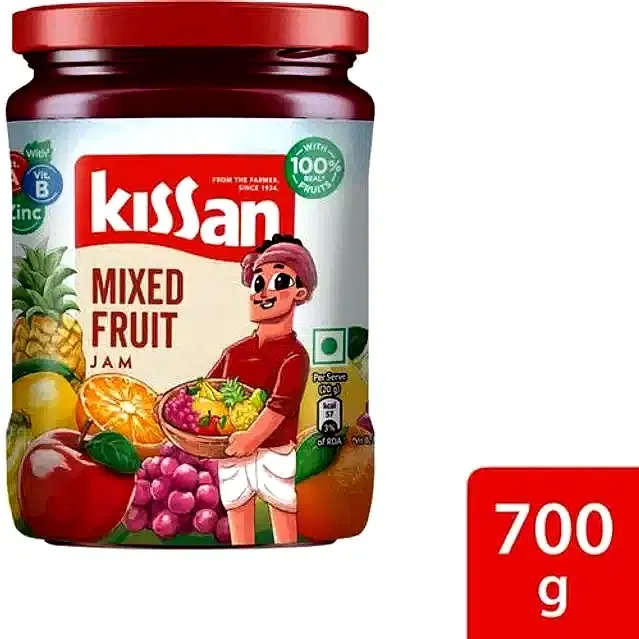 किसान मिश्रित फलों का जैम 700 g