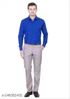 Cotton Blend Solid Full Sleeves Shirt for Men 