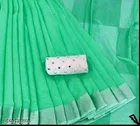 Linen Blend Saree for Women 