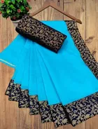 Chanderi Cotton Self Design Saree for Women 