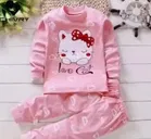 Poly cotton Printed Clothing Set for Girls 