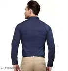 Cotton Blend Solid Full Sleeves Shirt for Men 