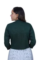 Rayon Embroidered Jacket for Women 