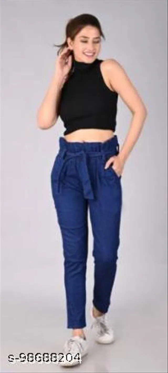Denim Jeans for Women (Blue, 30)
