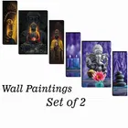 MDF 2 Pcs Designer Wall Painting for Home & Office 