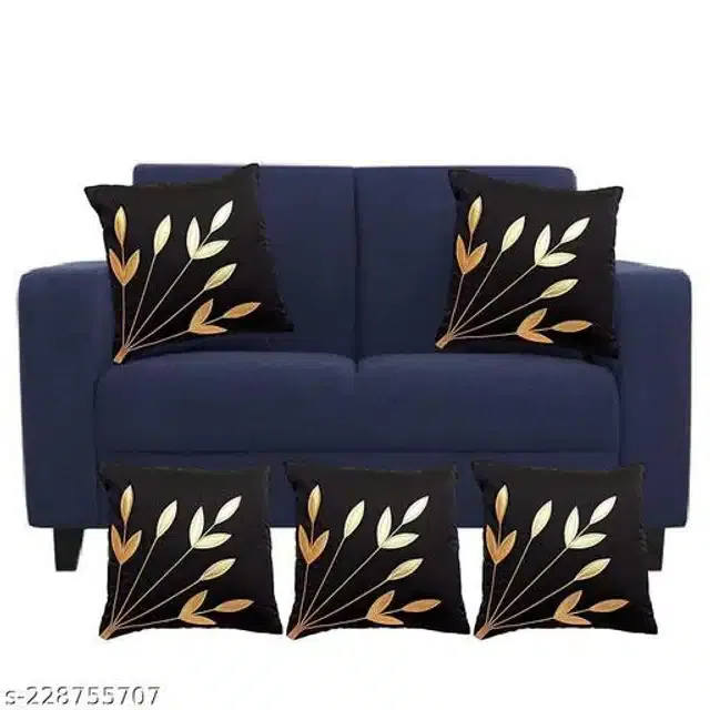 Cushion Covers for Home (Multicolor, Pack of 5)