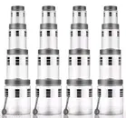 Silverline Containers Set of 16, 1200ml,650ml,350ml,250ml