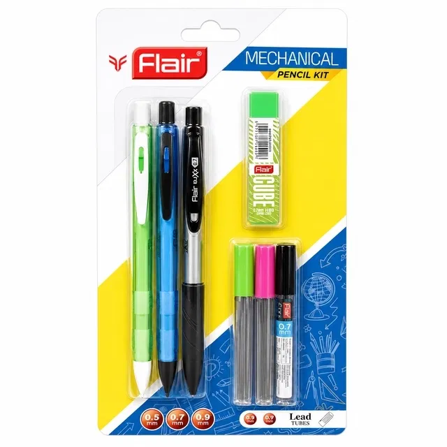 Flair Plastic Mechanical Pencils [Set of 3]