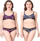 Cotton Blend Lingerie Set for Women 