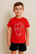 Round Neck Printed T-Shirt for Boys 