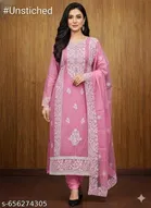 Chanderi Cotton Punjabi/All Over Suits for Women 