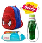 Fabric Backpack with Lunch Box & Water Bottle for Kids 