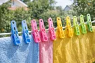 Strong Grip Plastic Clothes pins Set 12 Mini -Piece  Laundry Clips for Clothes Drying – Non-Slip, Durable, MultiColor Pegs